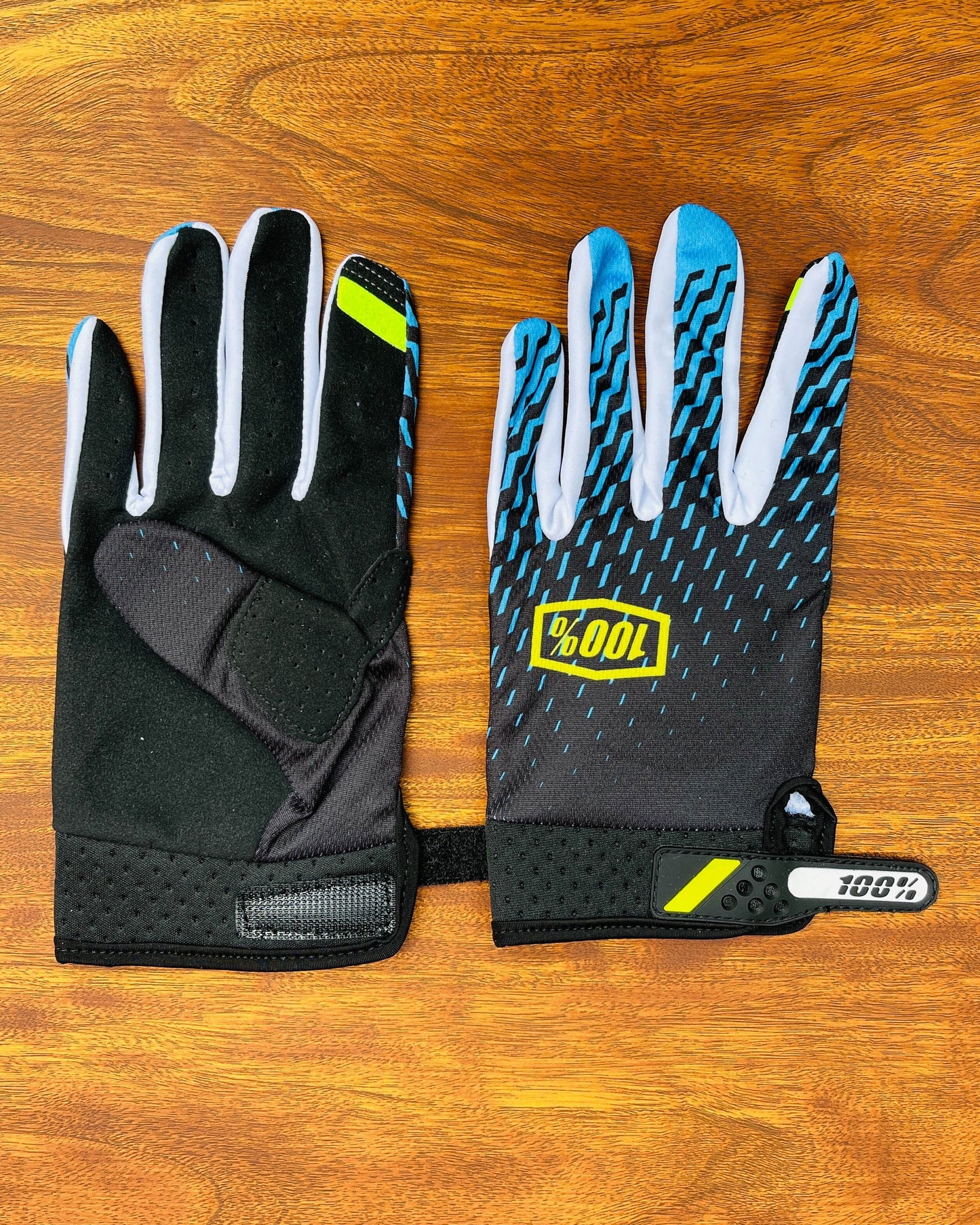 100 % BLUE YELLOW BLACK M/L | MX GLOVES