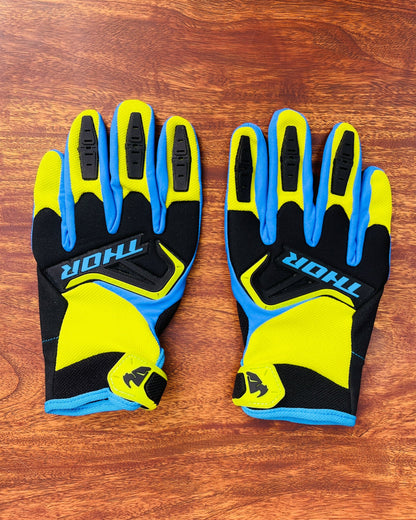 THOR GREEN BLUE L | MX GLOVES