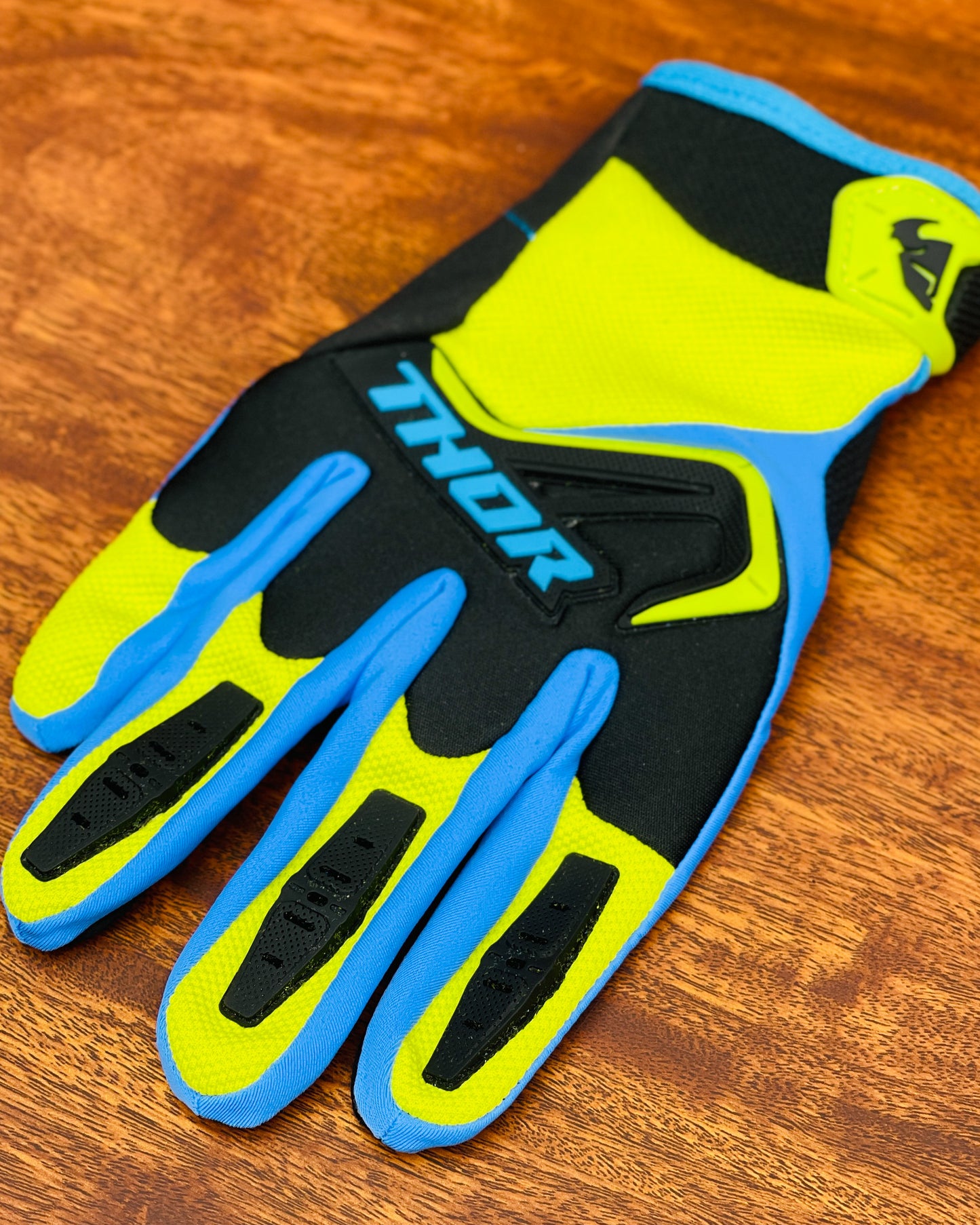 THOR GREEN BLUE L | MX GLOVES