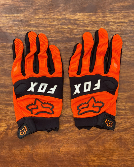 FOX ORANGE WHITE LETTERING XL | MX GLOVES