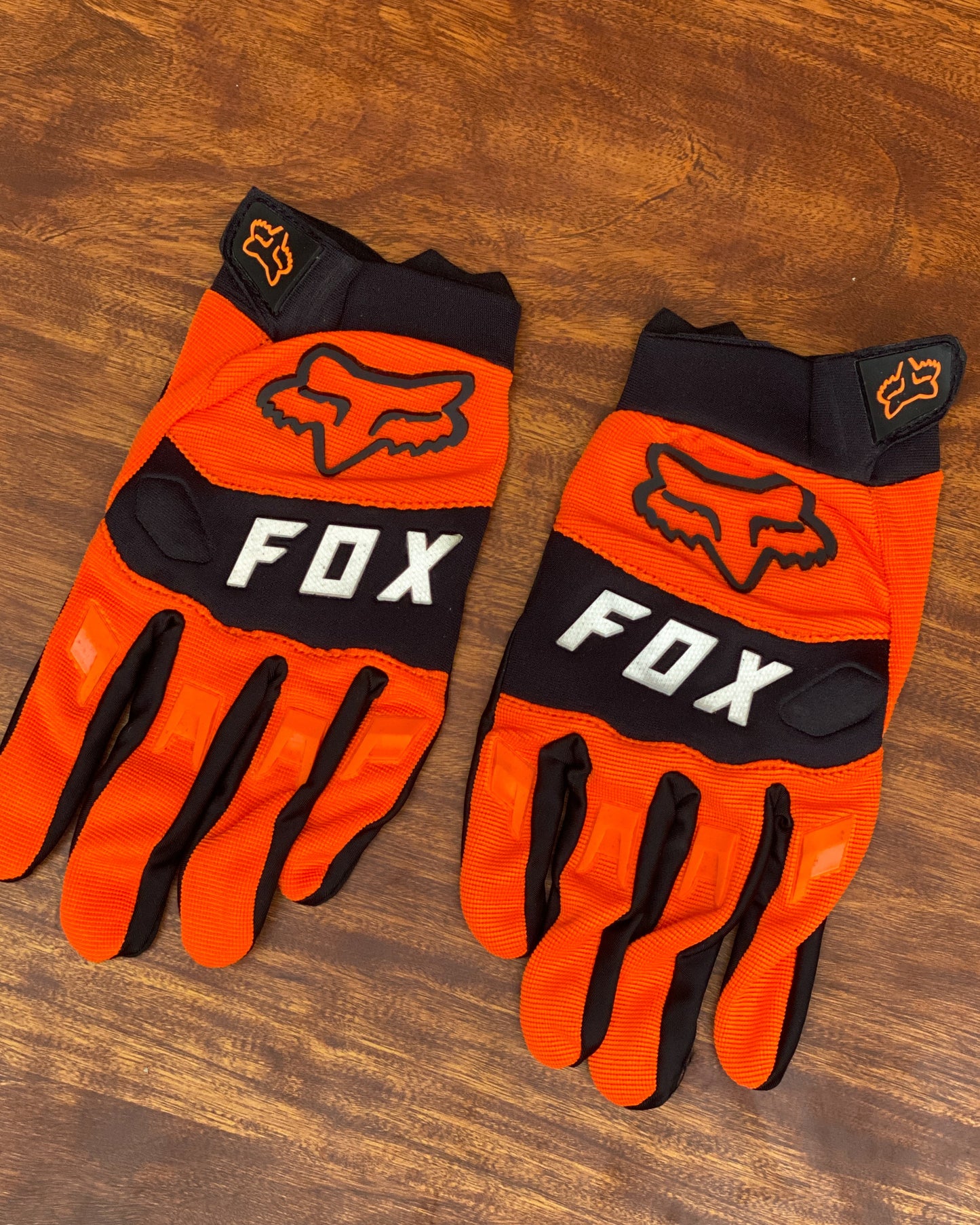 FOX ORANGE WHITE LETTERING XL | MX GLOVES