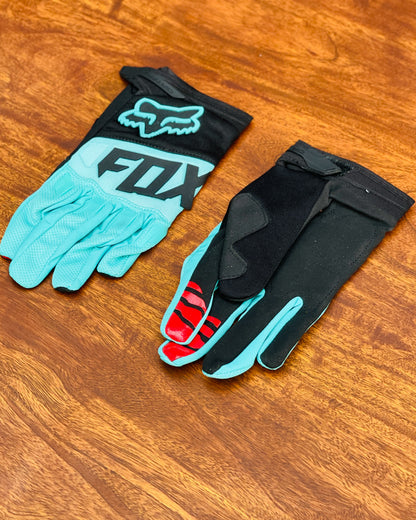 FOX AQUA BLACK LETTERING XL | MX GLOVES