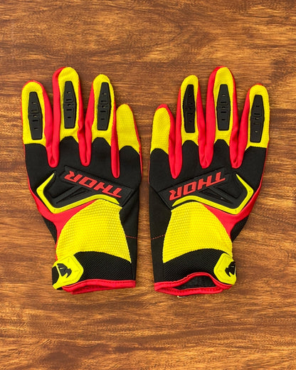 THOR RED YELLOW L | MX GLOVES
