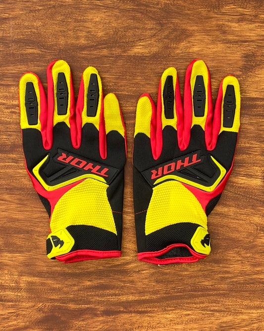 THOR RED YELLOW L | MX GLOVES