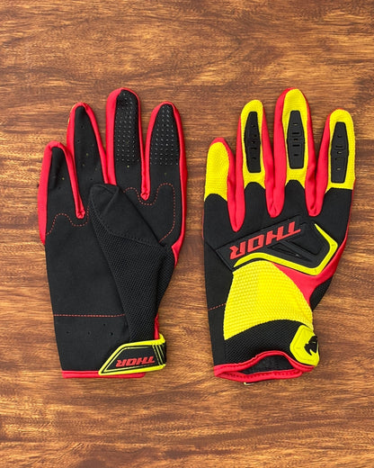 THOR RED YELLOW L | MX GLOVES