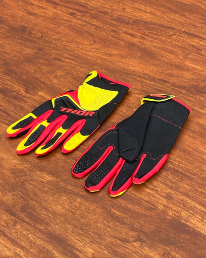 THOR RED YELLOW L | MX GLOVES