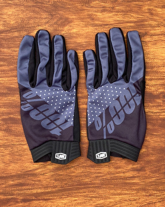 100 % GREY BLACK M | MX GLOVES