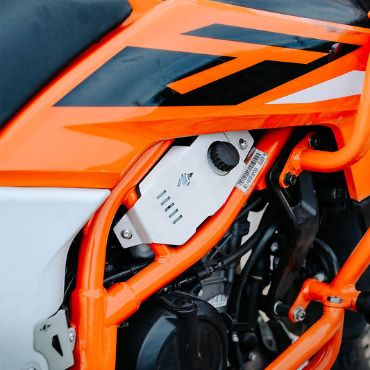 LEGUNDARY KTM 390 ENDURO R CUSTOS COOLANT CAP SILVER