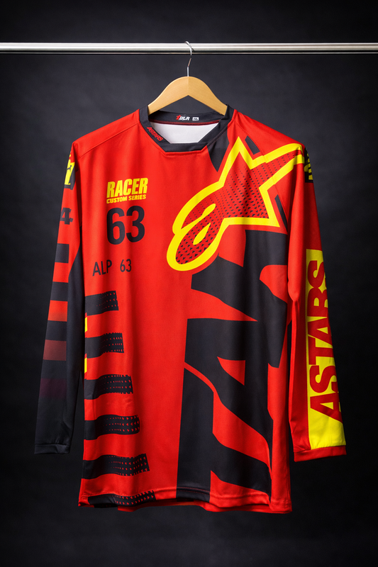 ALPINESTARS RED YELLOW  63 | MX JERSEY
