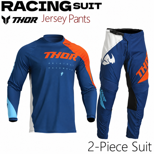 THOR ORANGE WRITING IN BLUE | MX JERSEY SET (PRE ORDERS)