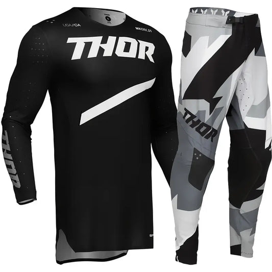 THOR NEW 2025 SPORTMODE BRAVE BLACK GEAR | MX JERSEY SET (PRE ORDERS)