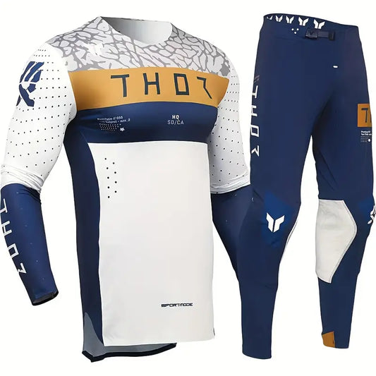 THOR NEW BLUE AND WHITE SPORTS |  MX JERSEY SET (PRE ORDERS)