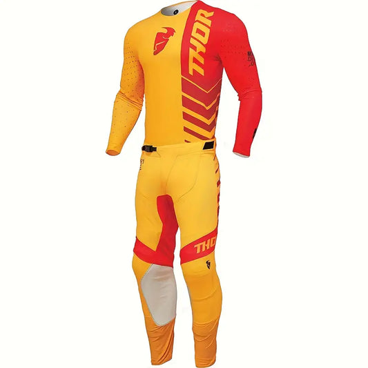 THOR NEW OFF-ROAD MOTORCYCLE ORANGE AND RED | MX JERSEY SET (PRE ORDERS)