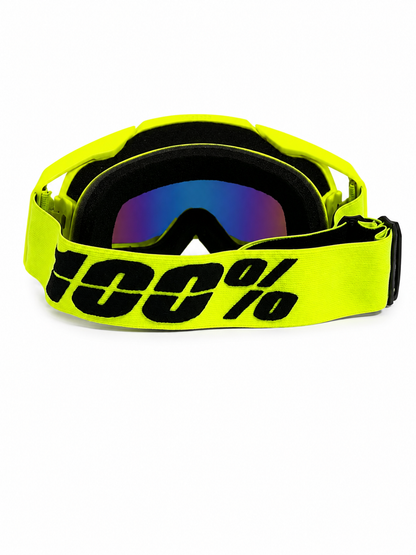 100% ARMEGA GREEN GOGGLES ( GOLDEN LENS ) | MX GOGGLES