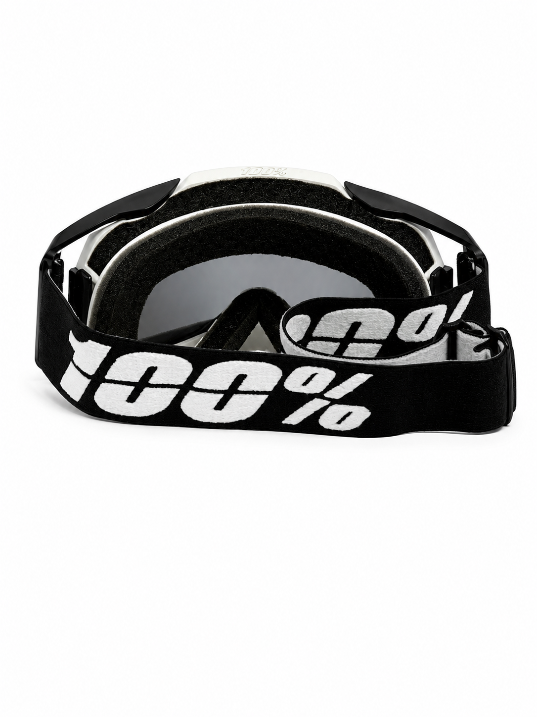 100% ARMEGA BLACK GOGGLE  ( SILVER LENS) | MX GOGGLES