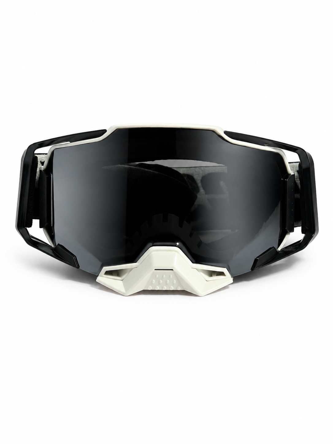 100% ARMEGA BLACK GOGGLE  ( SILVER LENS) | MX GOGGLES