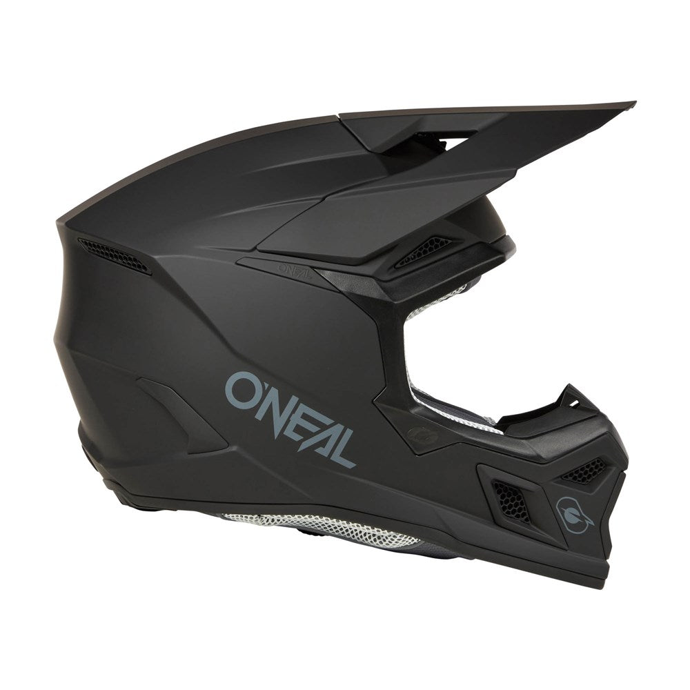ONEAL 2025 3 SRS SOLID V.24 MATTE BLACK YOUTH HELMET (PRE-ORDER)