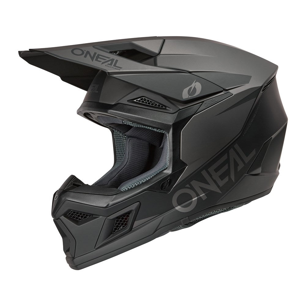 ONEAL 2026 3 SRS SOLID BLACKGRAY HELMET (PRE-ORDER)