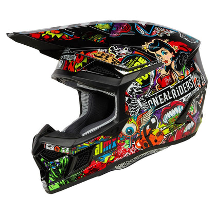 ONEAL 2025 3 SRS CRANK V.24 MATTE MULTI HELMET (PRE-ORDER)