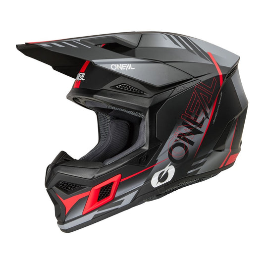ONEAL 2026 3 SRS HAZE BLACKGRAYRED HELMET (PRE-ORDER)