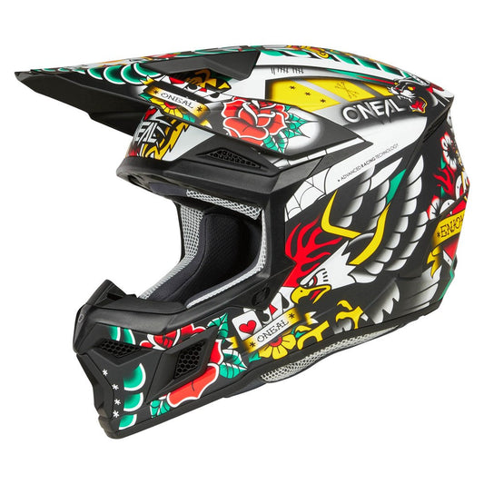 ONEAL 2025 3 SRS INKED V.25 MATTE MULTI YOUTH HELMET (PRE-ORDER)