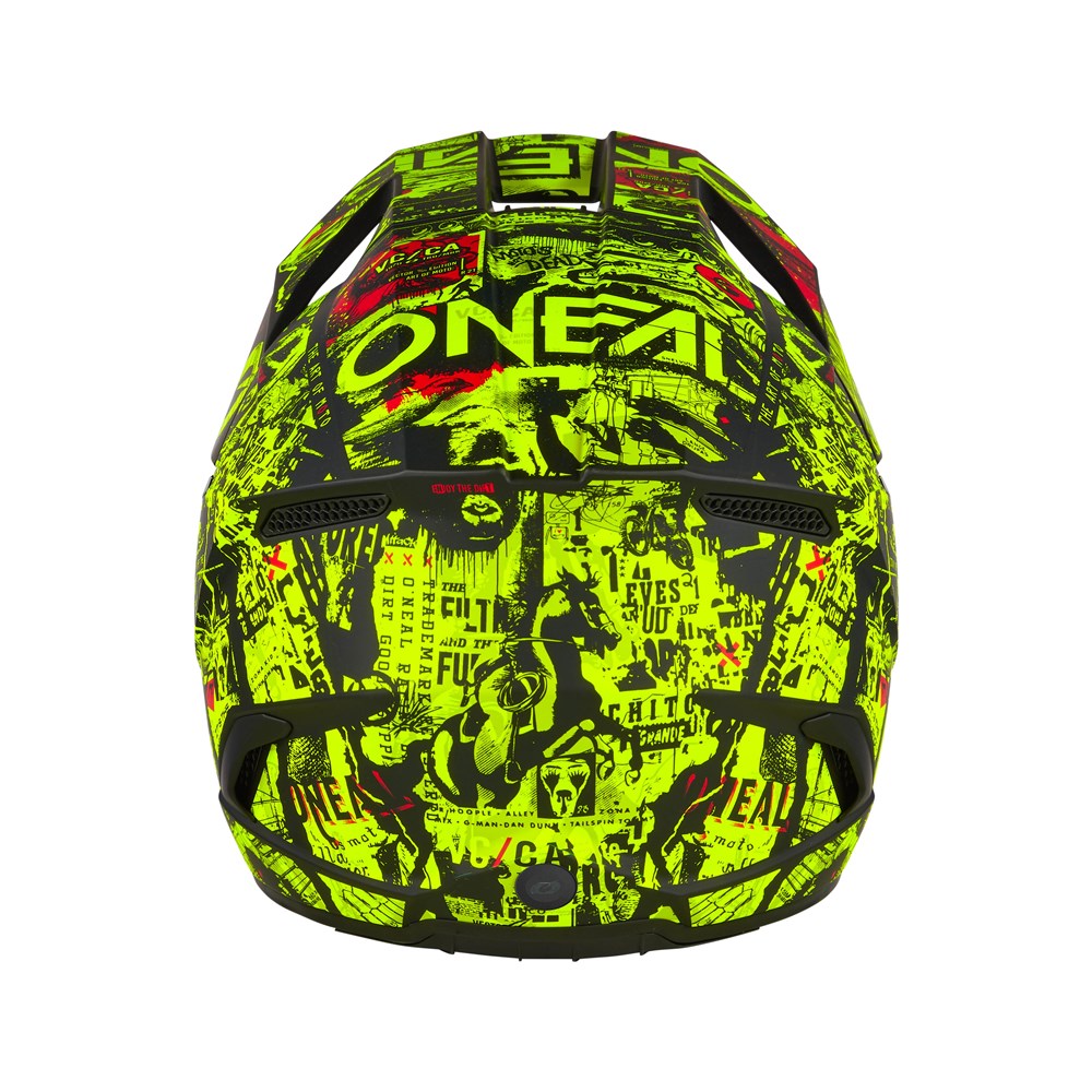 ONEAL 2025 3 SRS ATTACK V.25 BLACKNEON YELLOW YOUTH HELMET (PRE-ORDER)