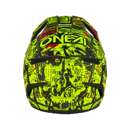 ONEAL 2025 3 SRS ATTACK V.25 BLACKNEON YELLOW YOUTH HELMET (PRE-ORDER)