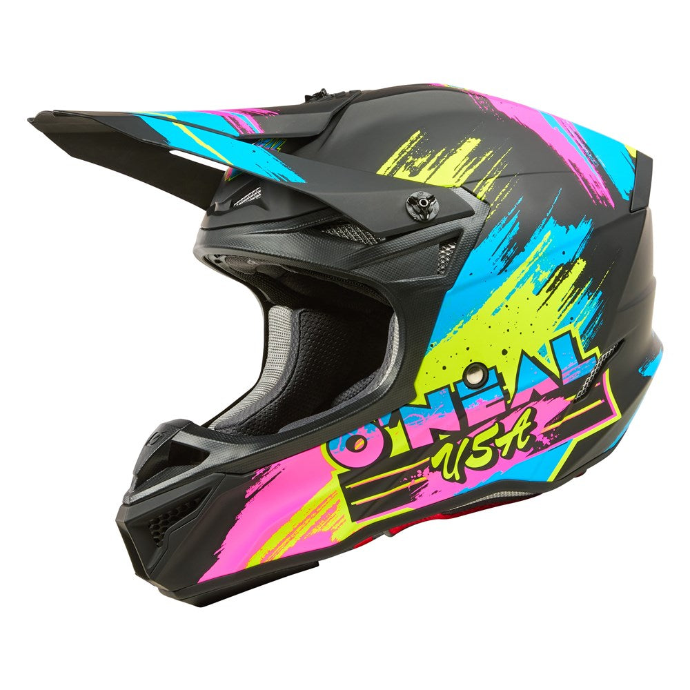 ONEAL 2026 5 SRS RESEDA BLACKNEON YELLOW HELMET (PRE-ORDER)