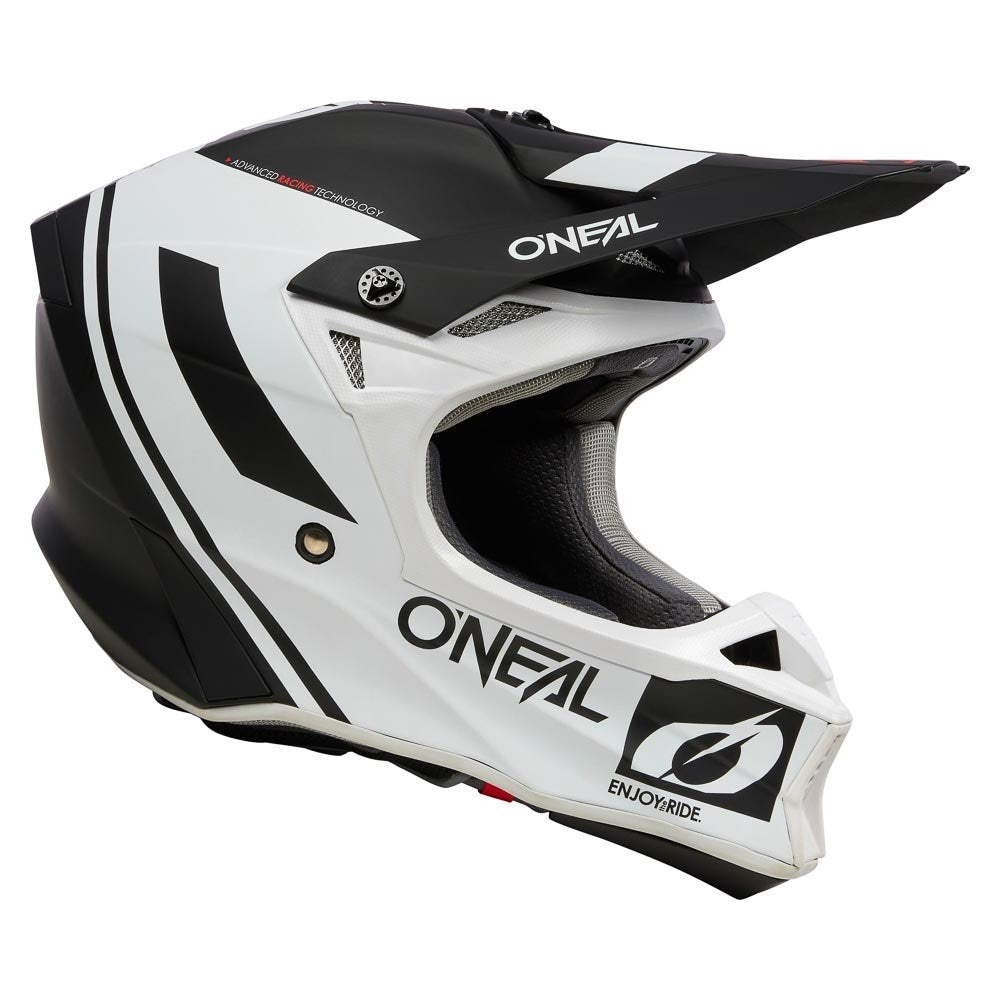 ONEAL 2025 10 SRS FLOW V.23 BLACKWHITE HELMET (PRE-ORDER)