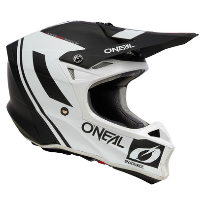 ONEAL 2025 10 SRS FLOW V.23 BLACKWHITE HELMET (PRE-ORDER)