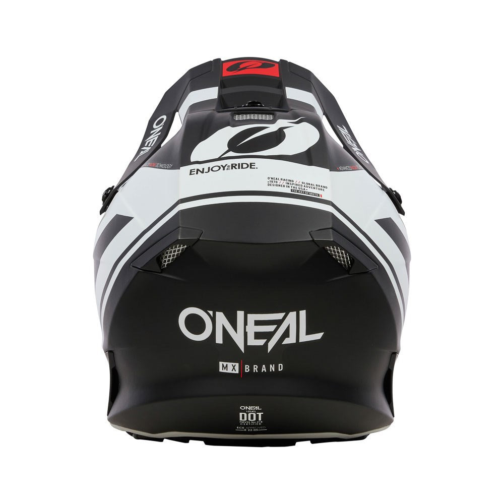 ONEAL 2025 10 SRS FLOW V.23 BLACKWHITE HELMET (PRE-ORDER)