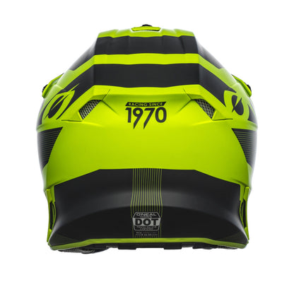 ONEAL 2023 10 SRS COMPACT MATTE BLACKNEON YELLOW HELMET (PRE-ORDER)