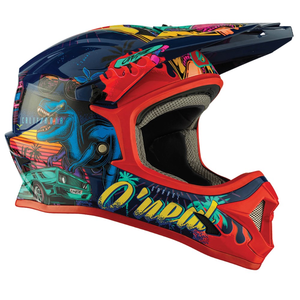ONEAL 2025 1 SRS REX V.24 GLOSS MULTI YOUTH HELMET (PRE-ORDER)