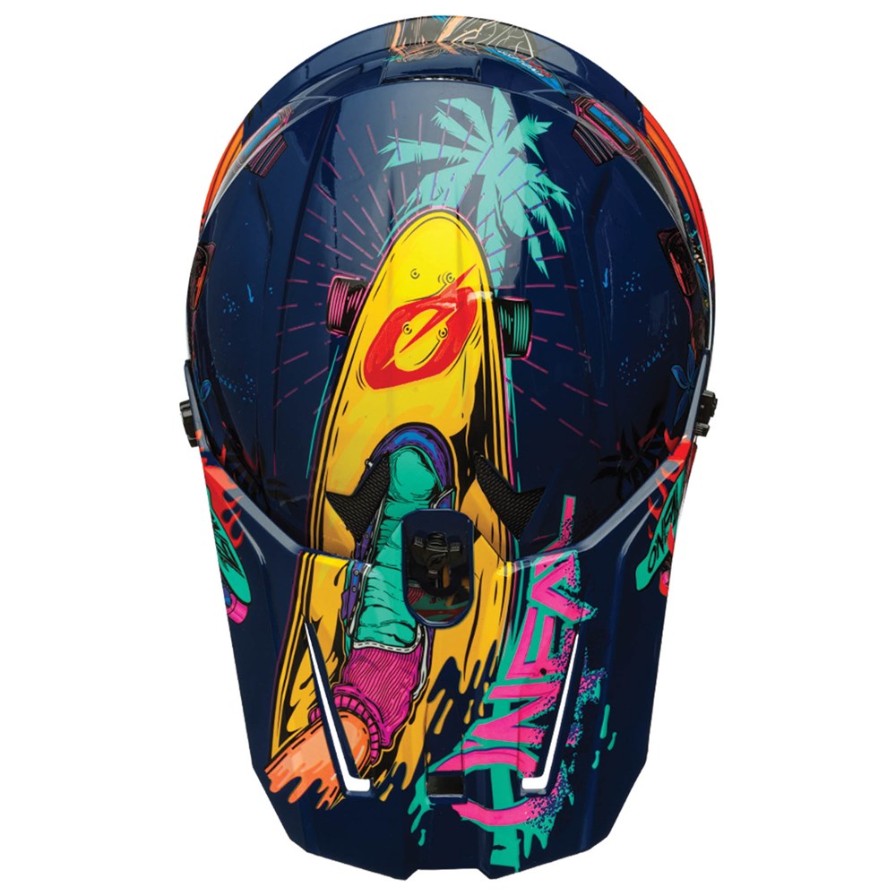 ONEAL 2025 1 SRS REX V.24 GLOSS MULTI YOUTH HELMET (PRE-ORDER)