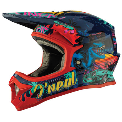 ONEAL 2025 1 SRS REX V.24 GLOSS MULTI YOUTH HELMET (PRE-ORDER)