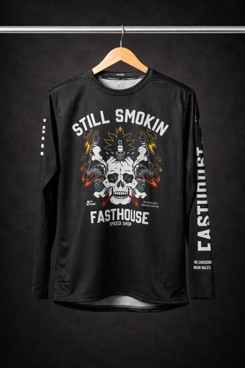 FASTHOUSE BLACK STILL SMOKIN | MX JERSEY