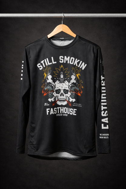 FASTHOUSE BLACK STILL SMOKIN | MX JERSEY