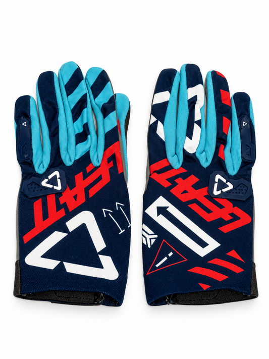LEATT DARK BLUE AND RED | MX GLOVES