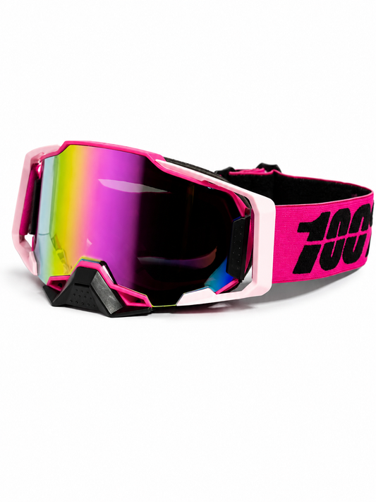 100% ARMEGA PINK GOGGLES (  PINK LENS ) | MX GOGGLES
