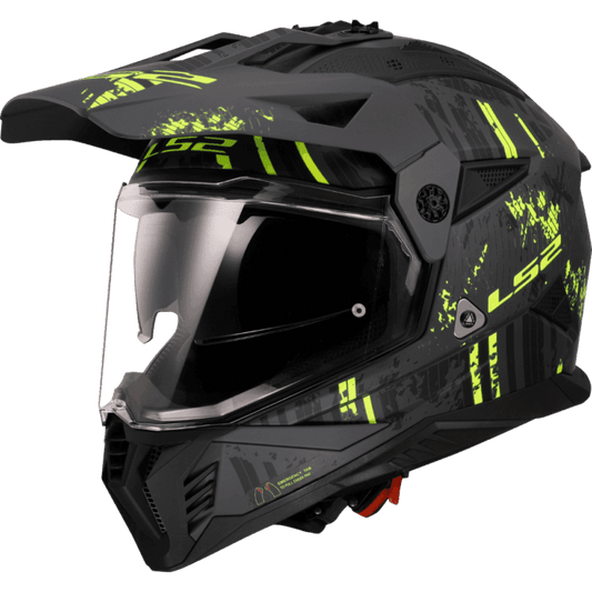 MX436 PIONEER II CRAZY MATT BLACK H-V YELLOW-06