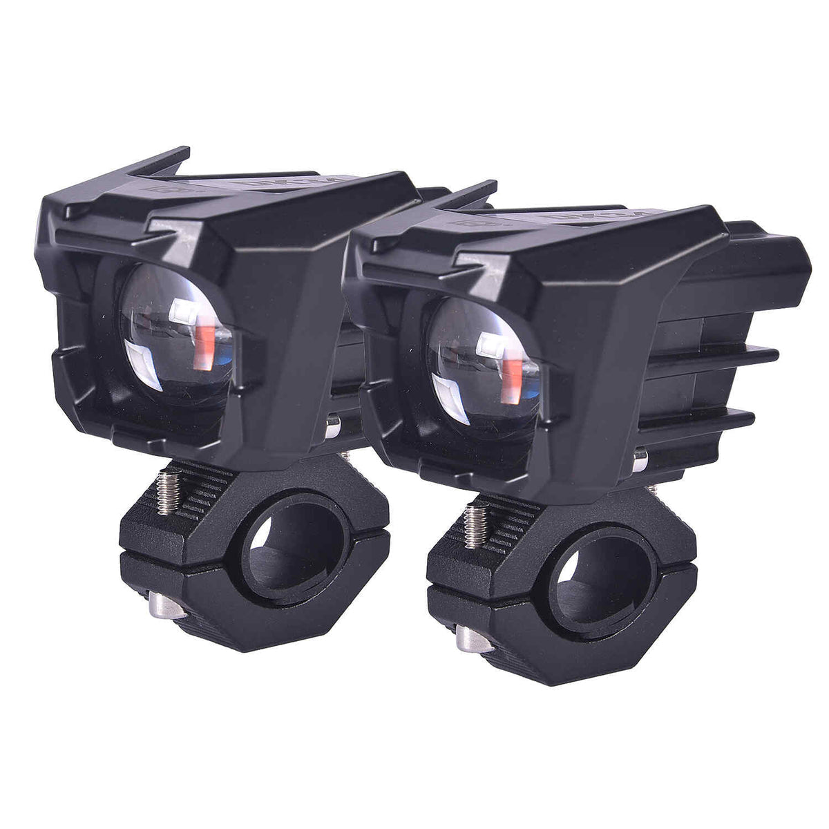 LGP DK34 DUAL BEAM LED SPOTLIGHT FOR BIKE (PAIR)  60W 7500LM, YELLOW & WHITE  WATERPROOF IP67, UNIVERSA