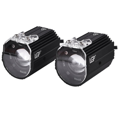 LGP- MK02 LED Spotlight for Bike Pair, 60W 7000LM, Dual Color Temperature 3000K-6000K, IP67 Waterproof, 12V-30V