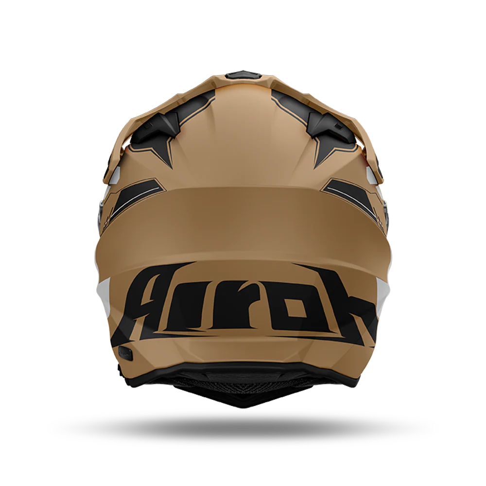 AIROH DUAL MOTORCYCLE HELMET COMMANDER 2 REVEAL MATT SAND M  | ADVENTURE HELMET