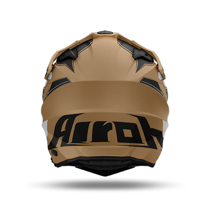 AIROH DUAL MOTORCYCLE HELMET COMMANDER 2 REVEAL MATT SAND M  | ADVENTURE HELMET