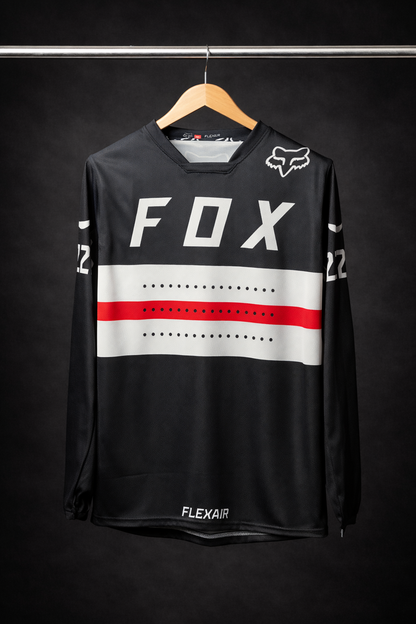 FOX BLACK WHITE RED | MX JERSEY
