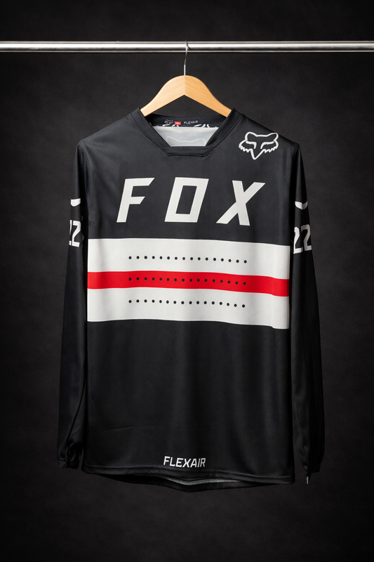 FOX BLACK WHITE RED | MX JERSEY