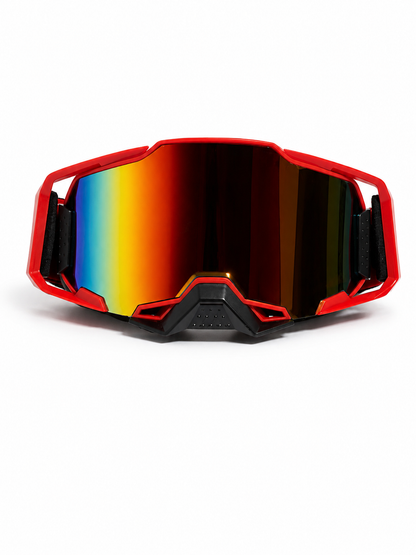 100% ARMEGA RED GOGGLES  (  GOLDEN LENS ) | MX GOGGLES