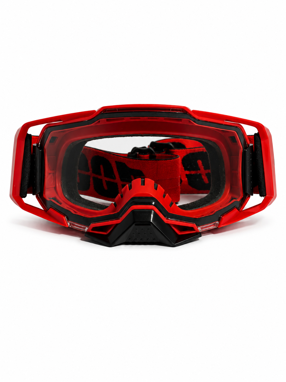 100% ARMEGA RED GOGGLE ( CLEAR LENS) | MX GOGGLES
