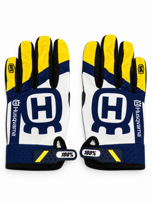 HUSQVARNA YELLOW AND WHITE | MX GLOVES