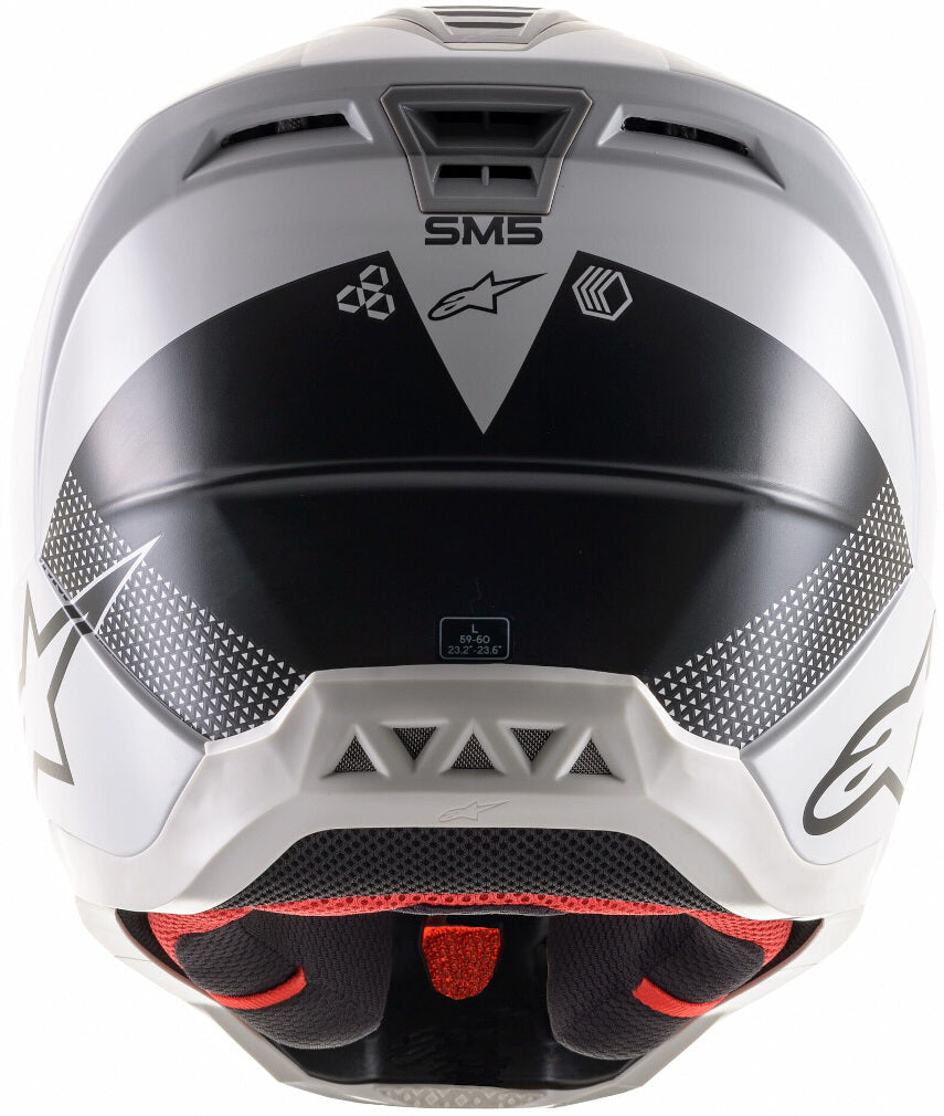 ALPINESTARS SM5 RAYON LIGHT GRAY MATT M | MX HELMET